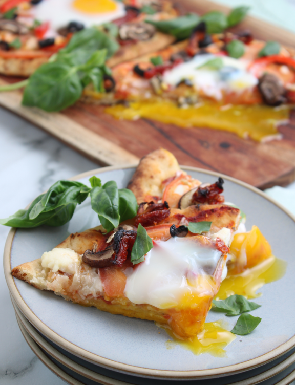 Veggie and Egg Flatbread