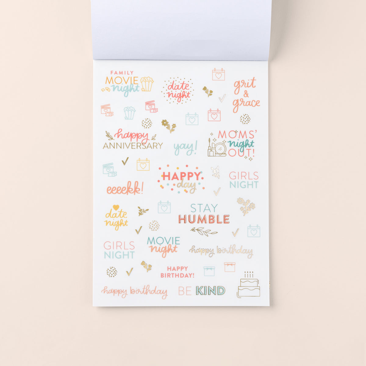 Home Planner Sticker Book page