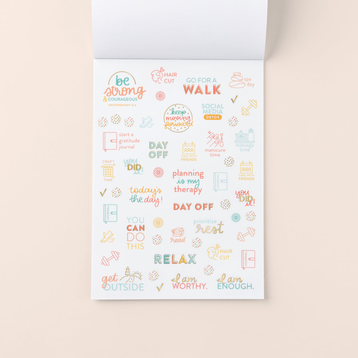 Home Planner Sticker Book page