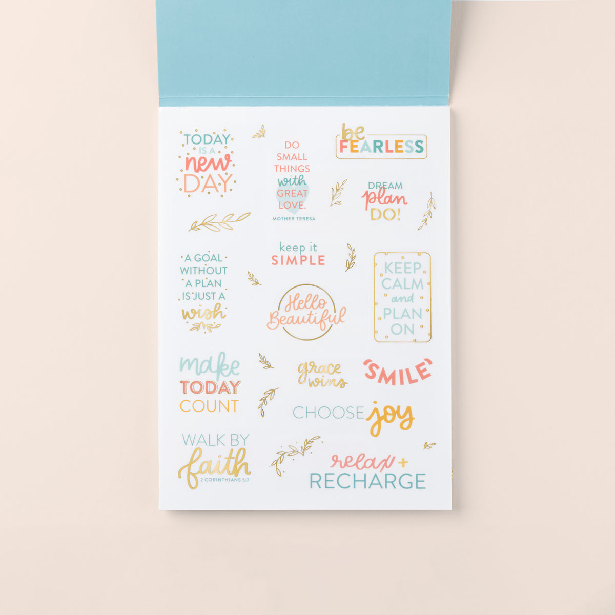 Home Planner Sticker Book page