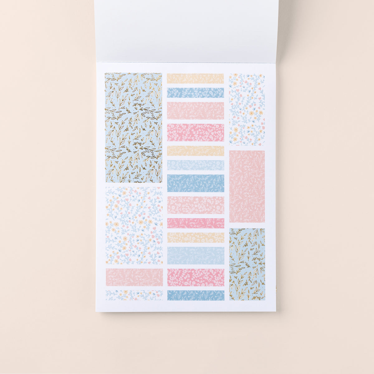 Home Planner Sticker Book florals page