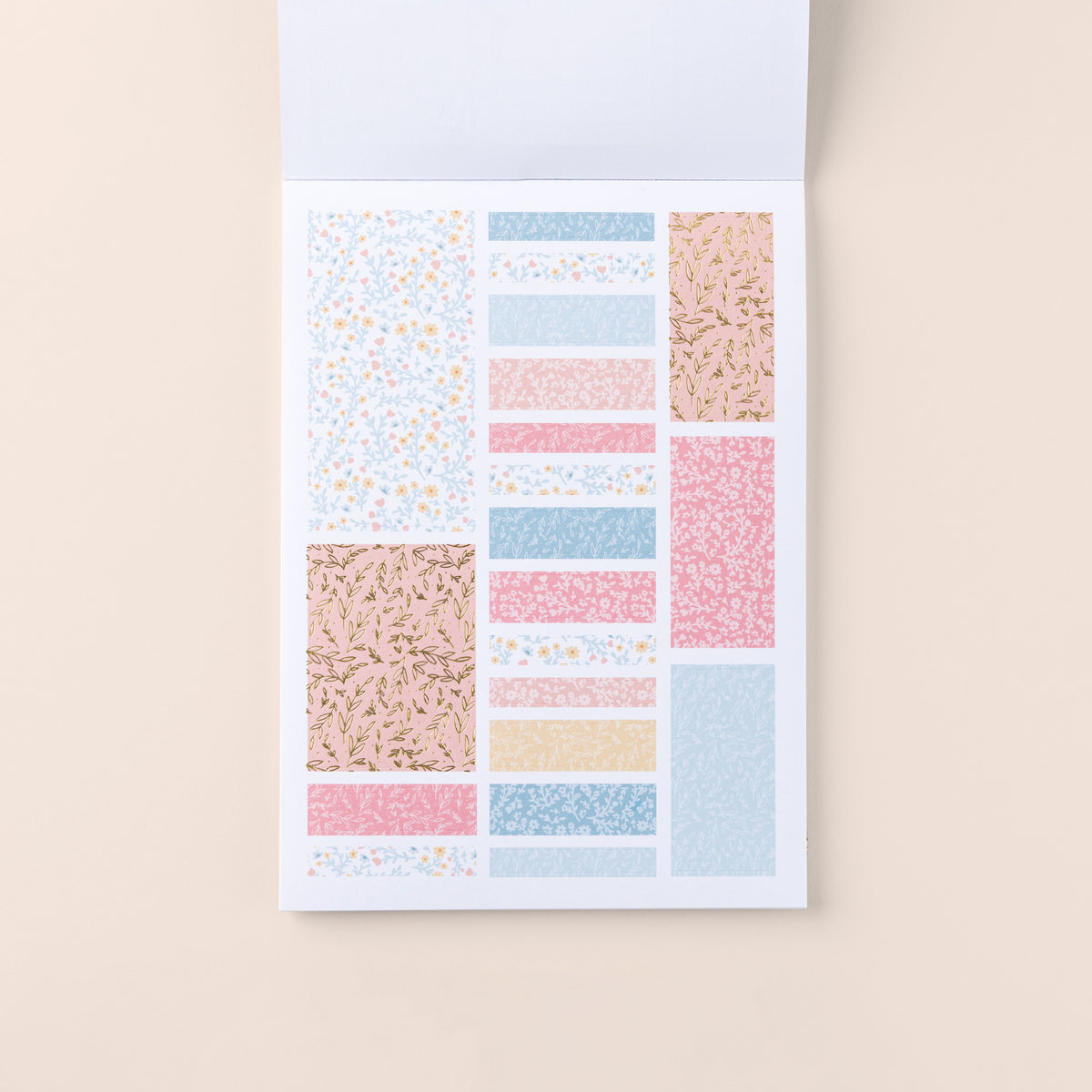 Home Planner Sticker Book florals page