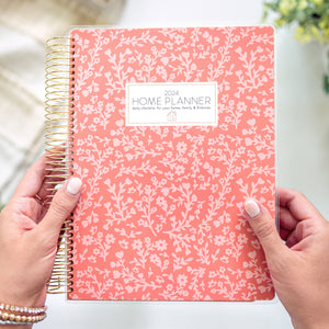 Home Planner in pink floral