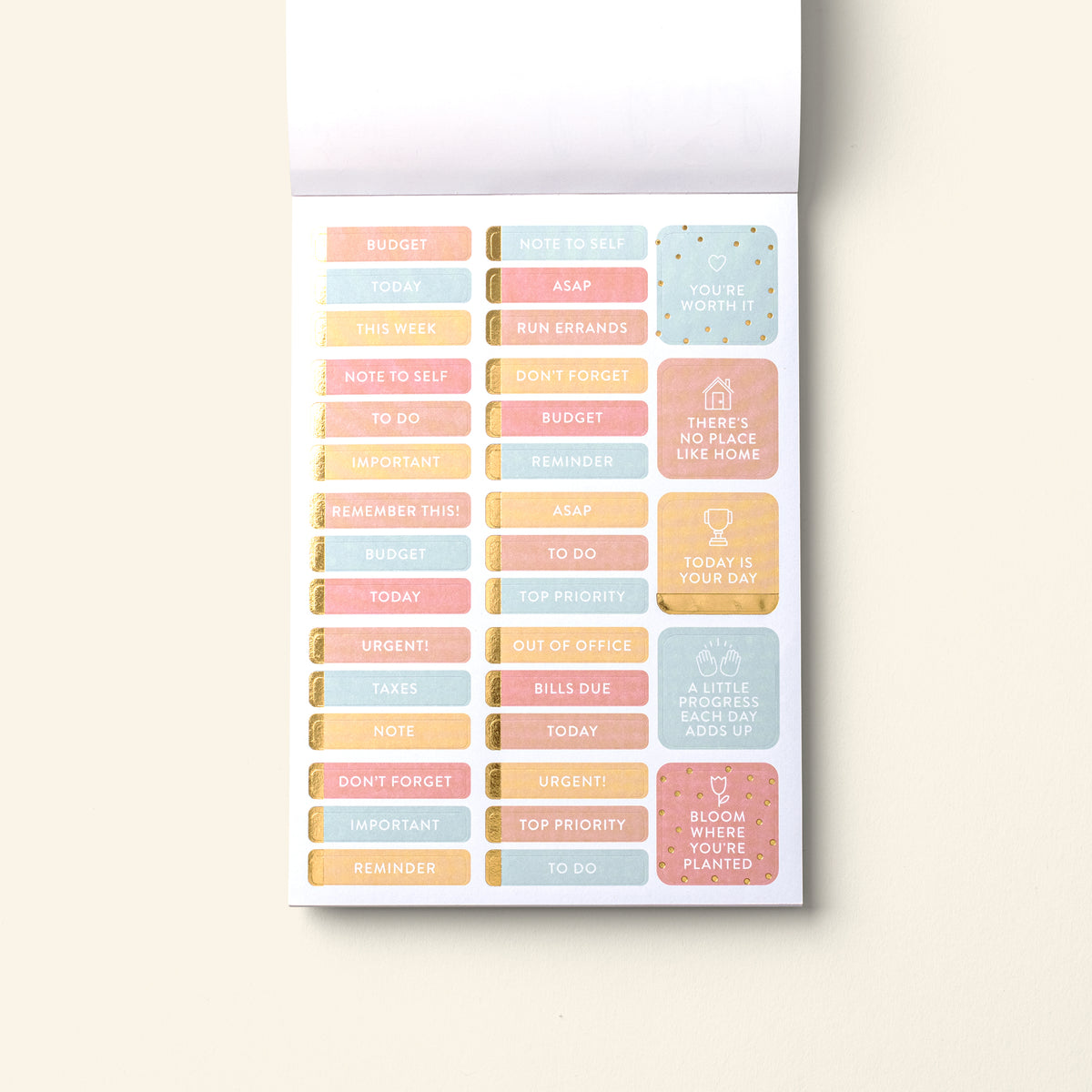 Home Planner Sticker Book pages
