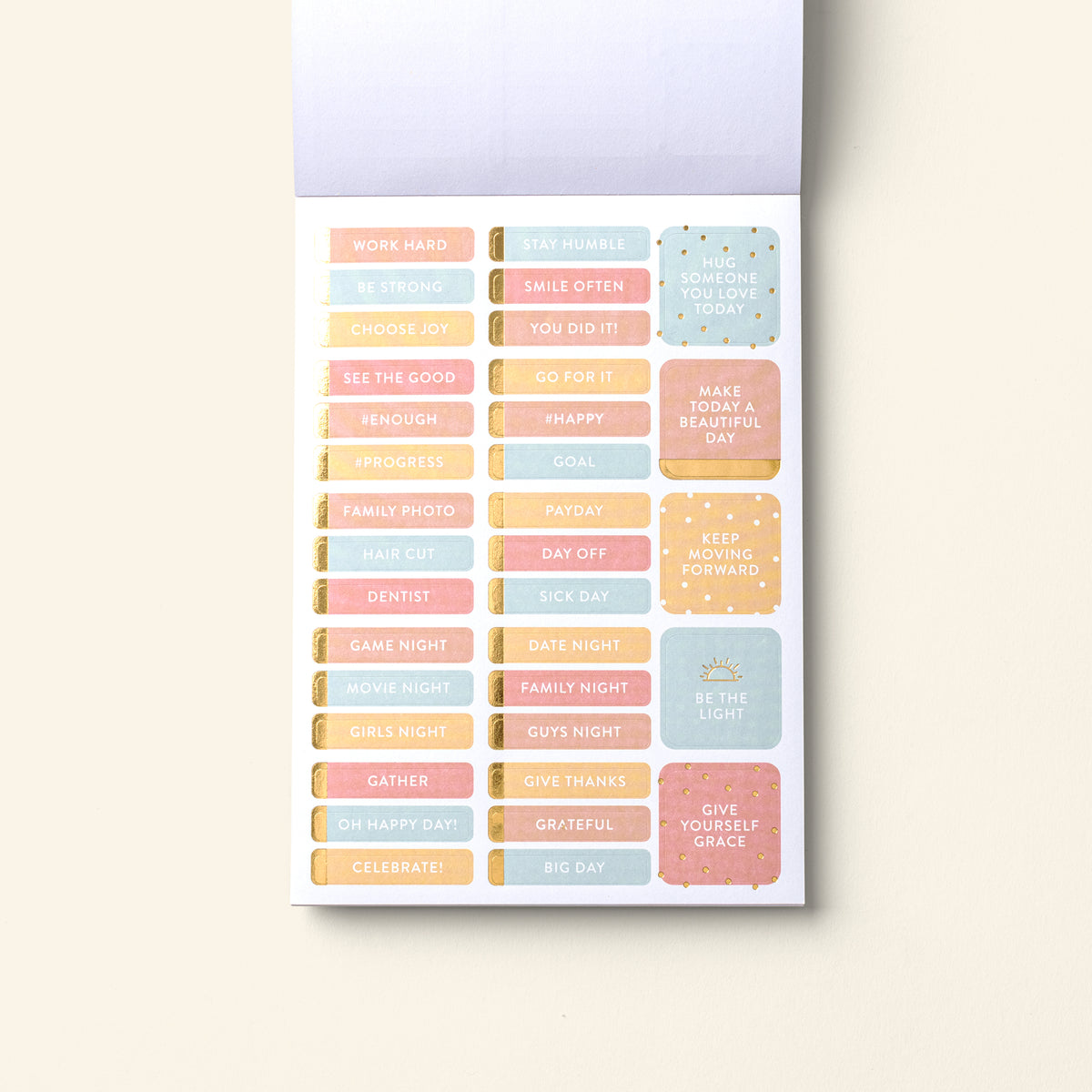 Home Planner Sticker Book pages