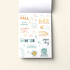 Home Planner Sticker Book Fall page