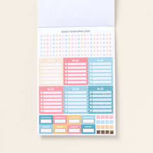 Home Planner Sticker Book Make Your Own Lists page
