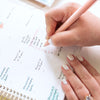 Lady filling out To Do bullet list sticker from Home Planner Sticker Book