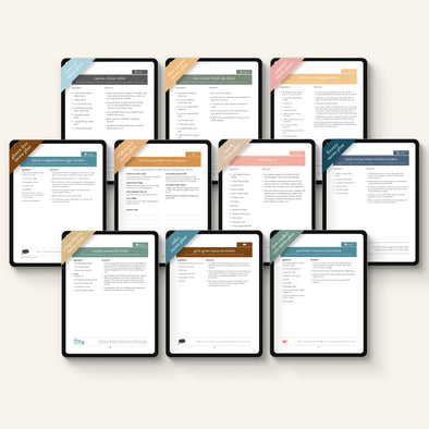 Menu Planning downloaded on iPads