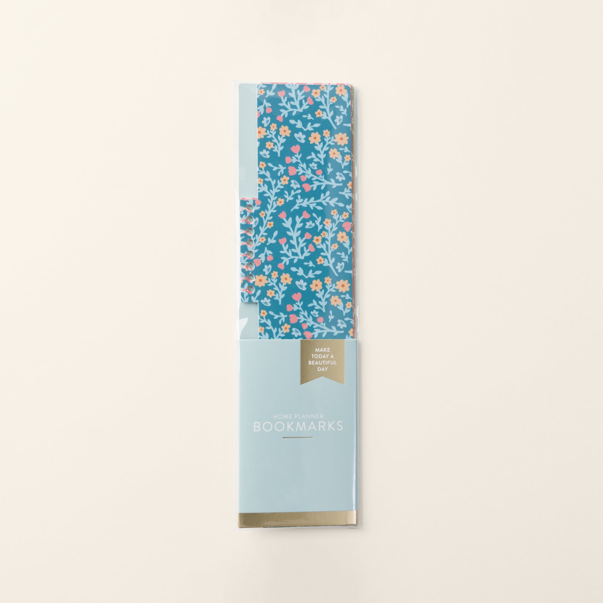 Images of 3 pop-in bookmark (blue, pink and yellow)