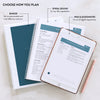 Download options with iPad & GoodNotes, Spiral-bound to lay flat or in Binder