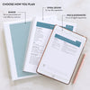 Low Calorie Menu Series options with iPad & GoodNotes, spiral bound and binder