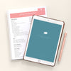 Sides Menu Series downloaded on iPad with printed spiral bound