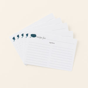 Blank Recipe Cards for Sides Menu Series