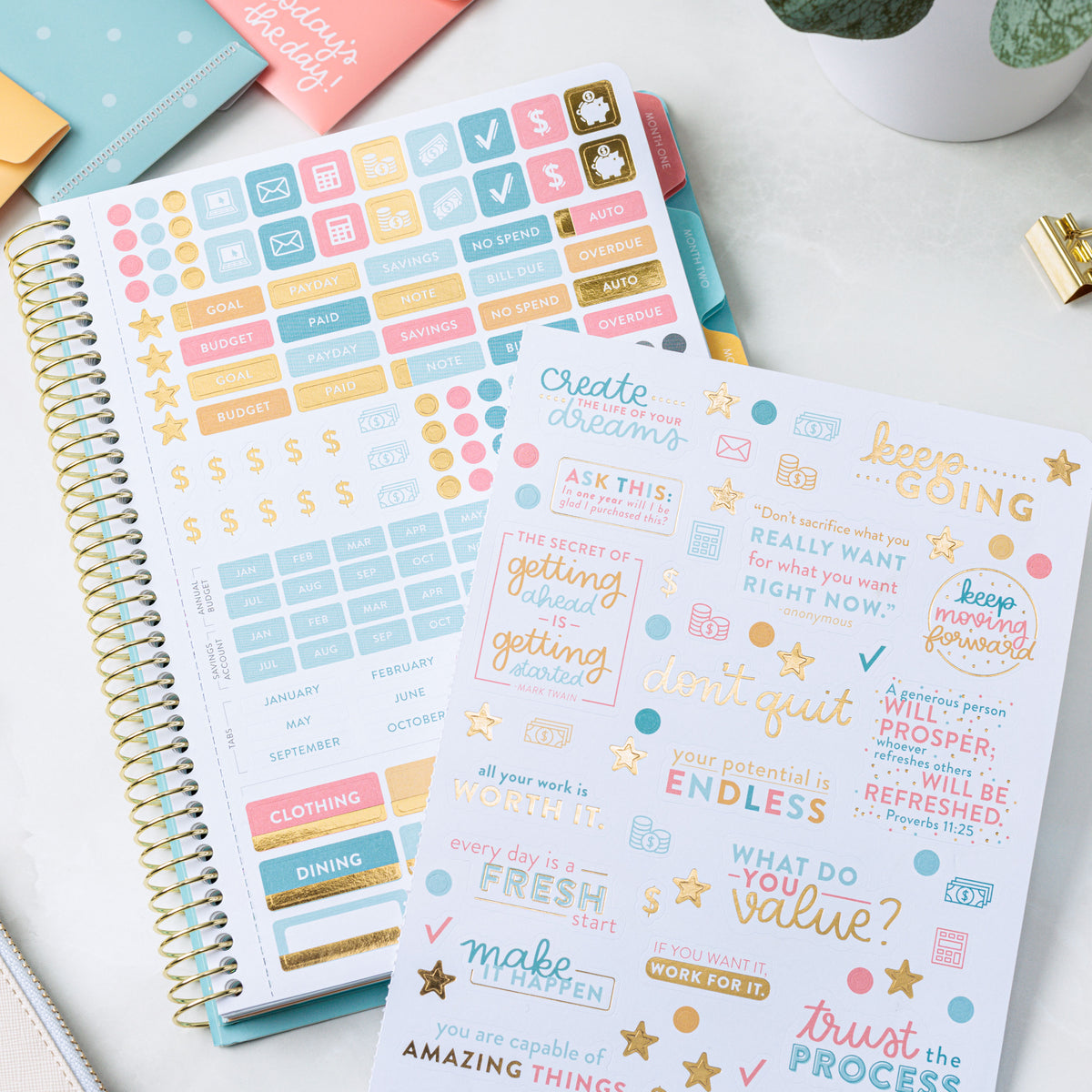 Money Planner  Sticker pages