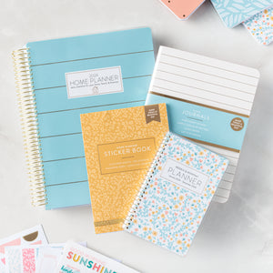 Home Planning Kit includes Home Planner, Sticker Book, Journals, and Pocket Calendar