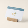 Wooden Block Recipe Card Holder with recipe card