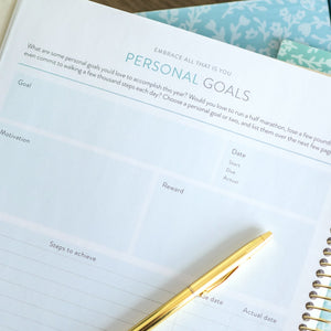 Work Planner Personal Goals page