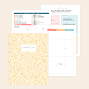 2025 digital home planner gold leaf