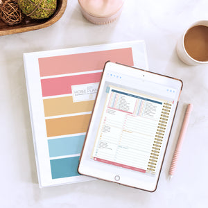 home planner stripe digital planner