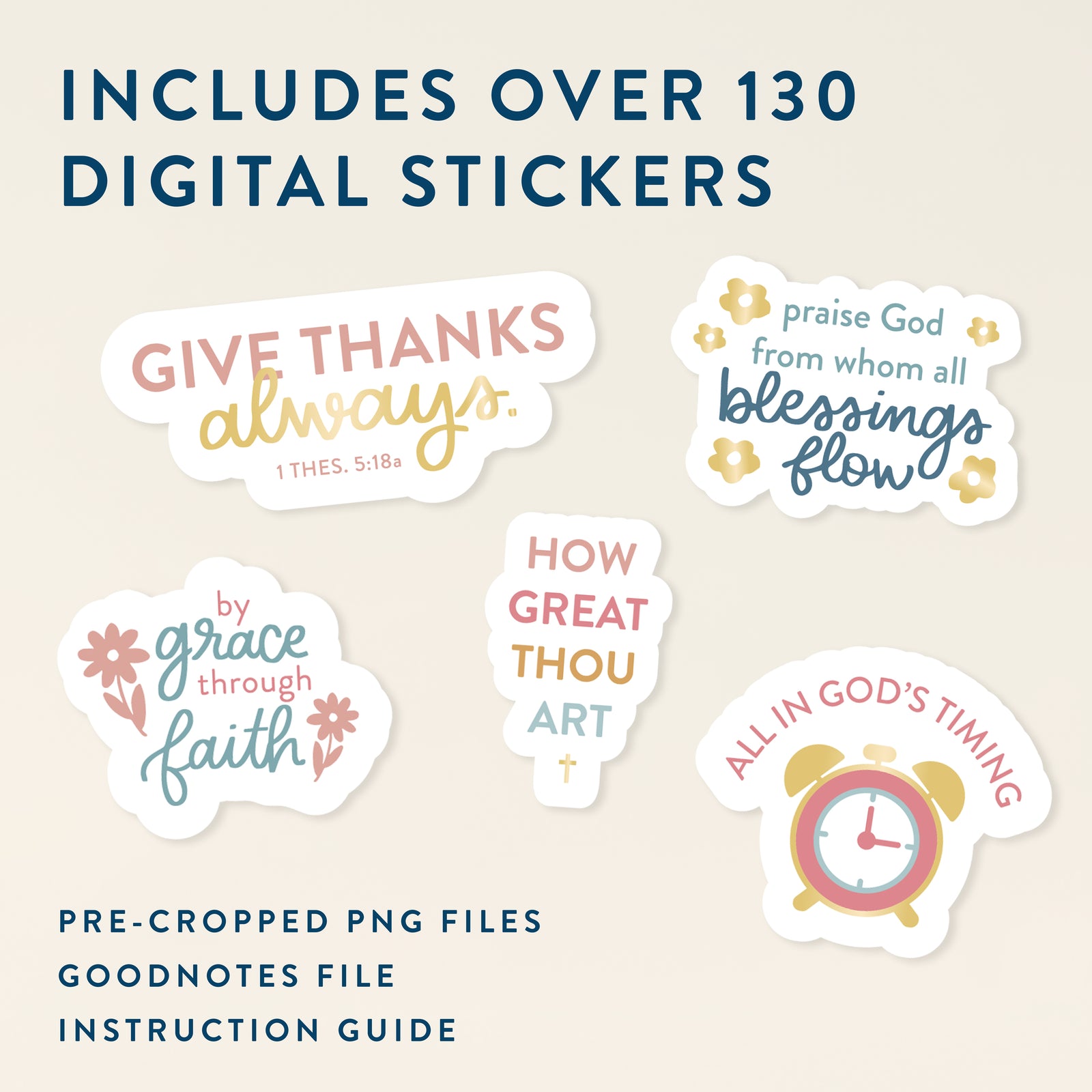 faith digital sticker book on digital screen