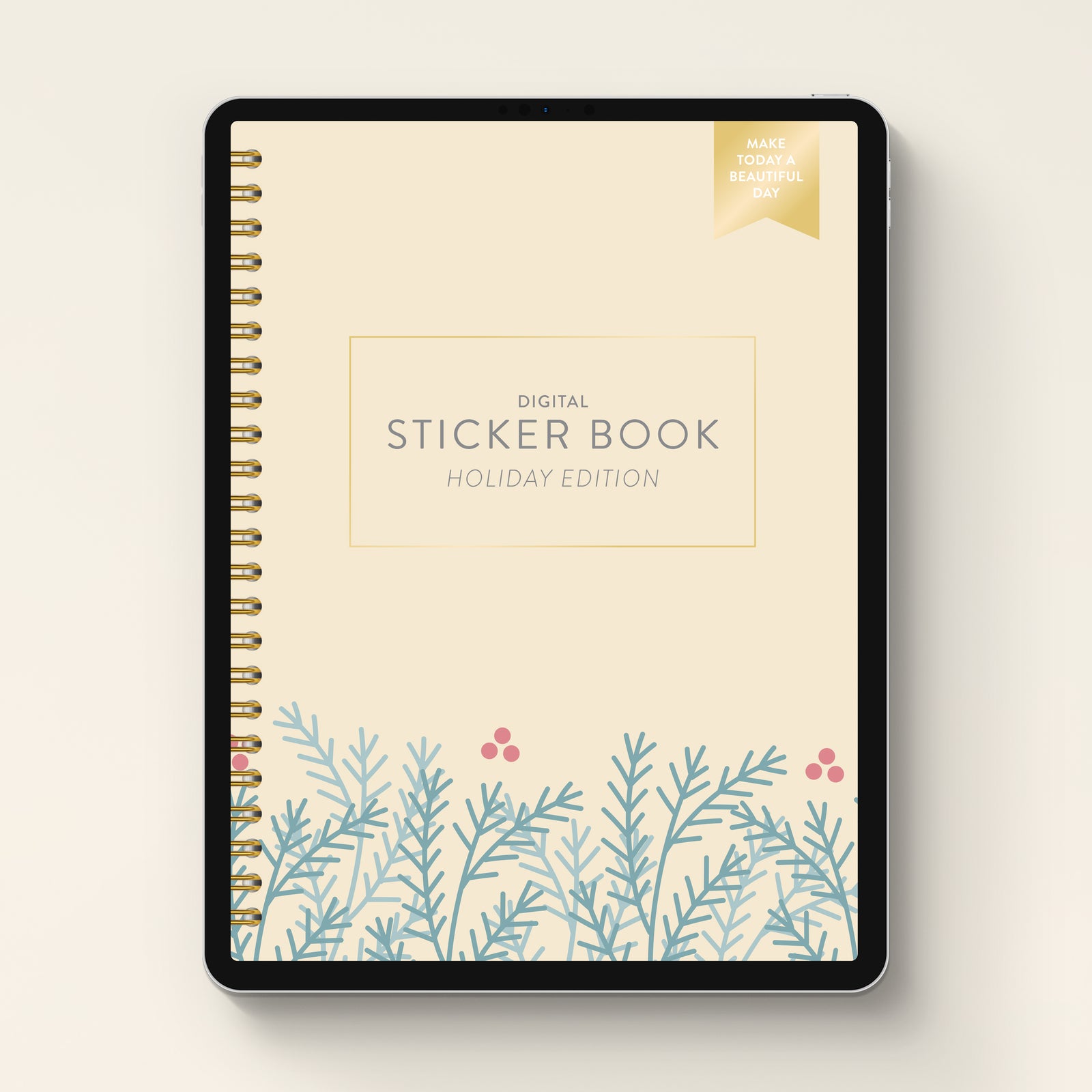 holiday digital sticker book cover