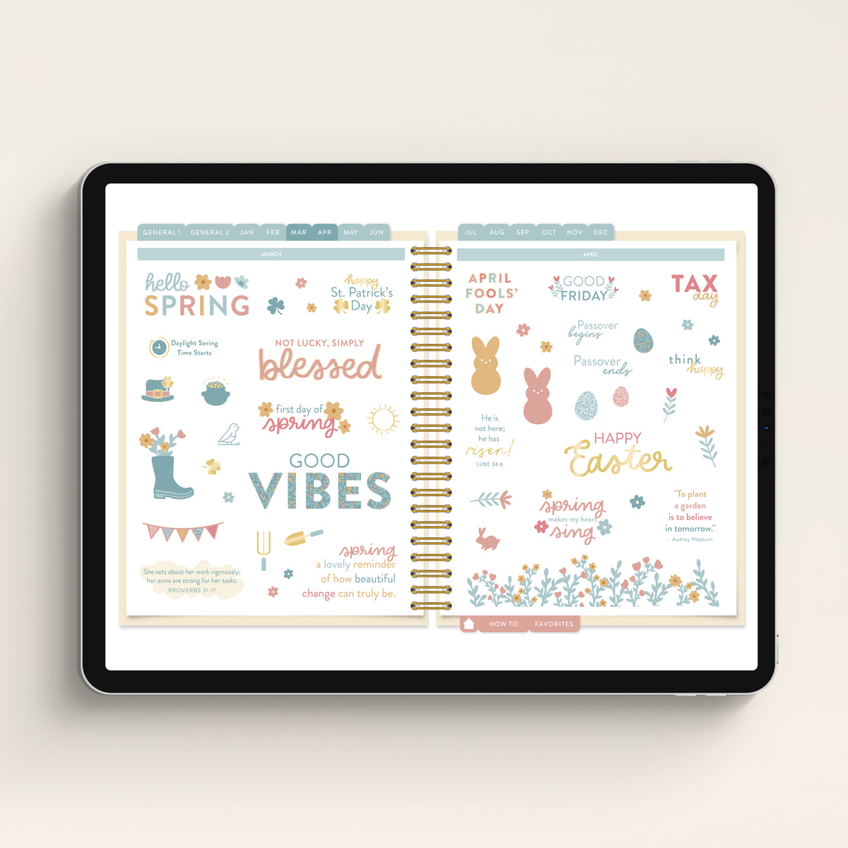 holiday digital sticker book page 3