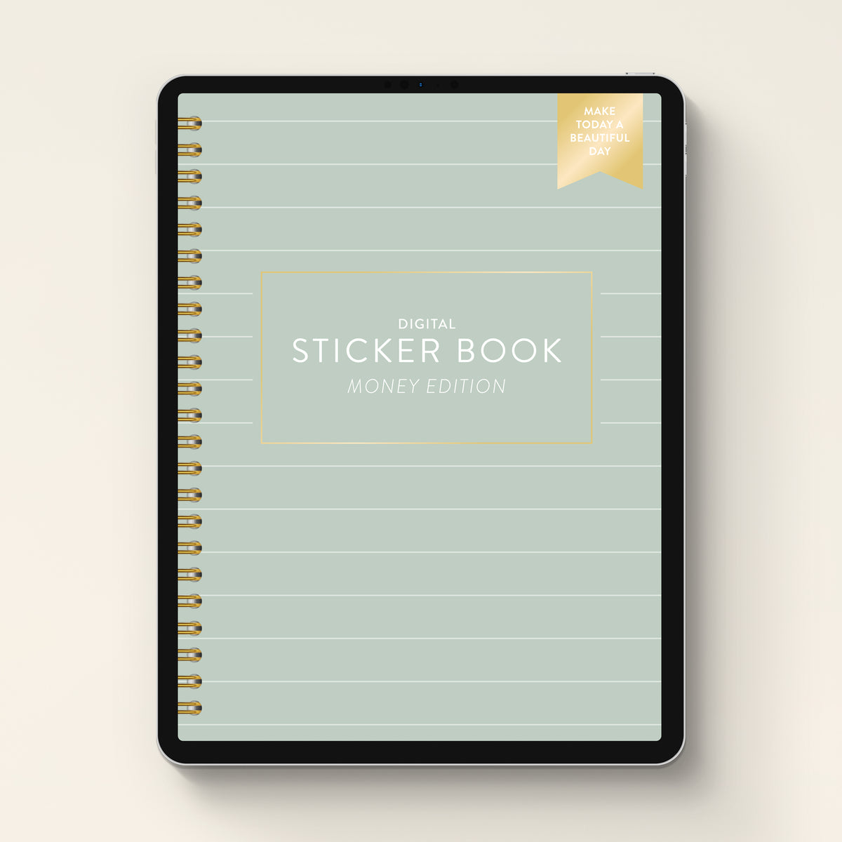 money digital sticker book cover