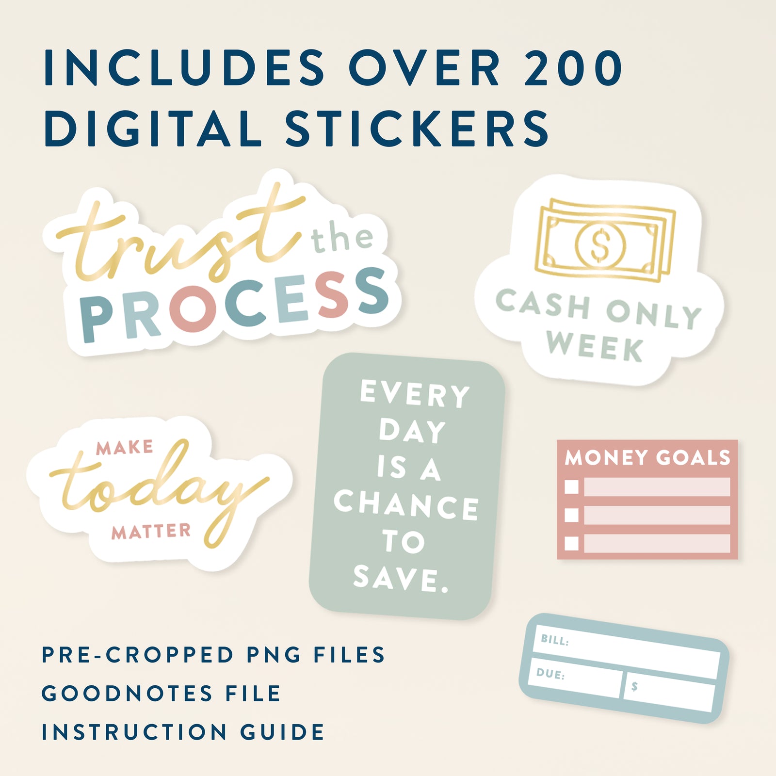 money digital sticker book cover