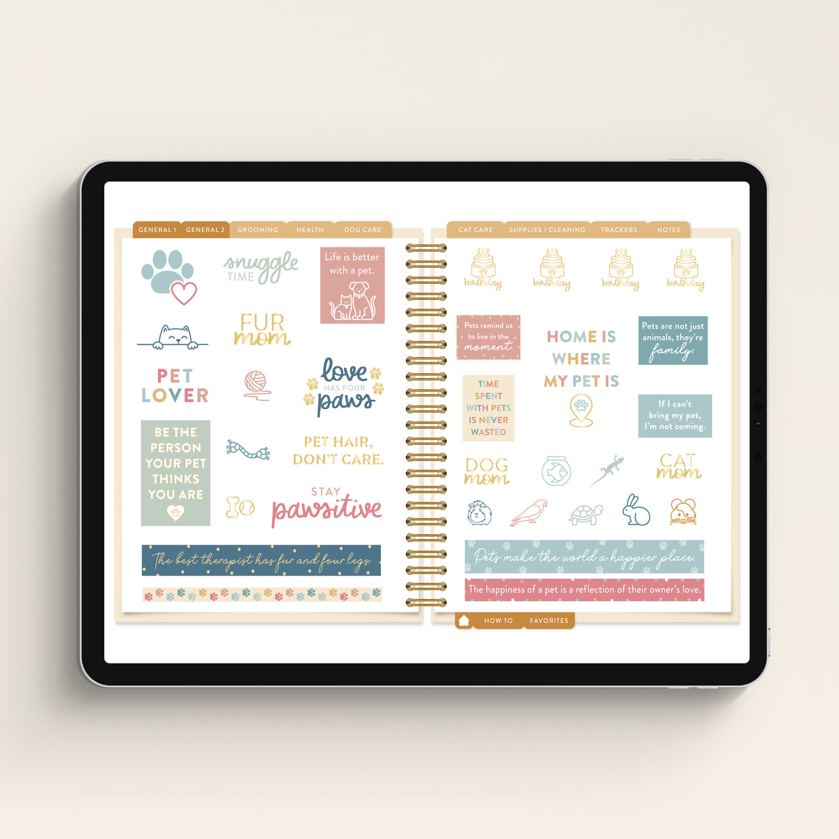 Digital Pet Sticker Book