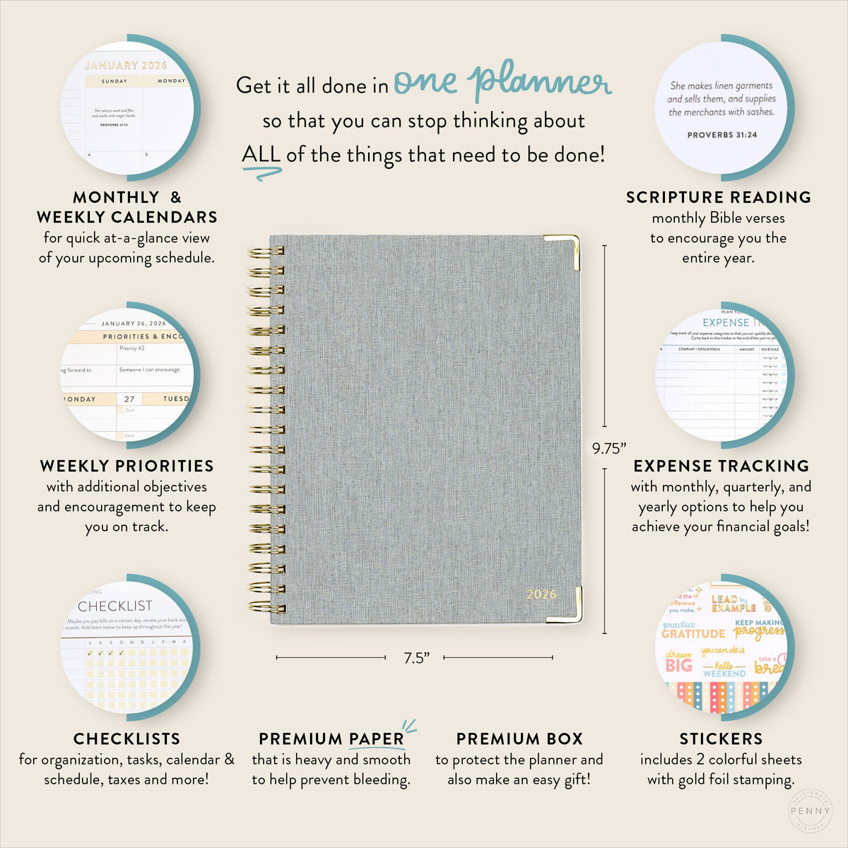 2026 chambray work planner benefits