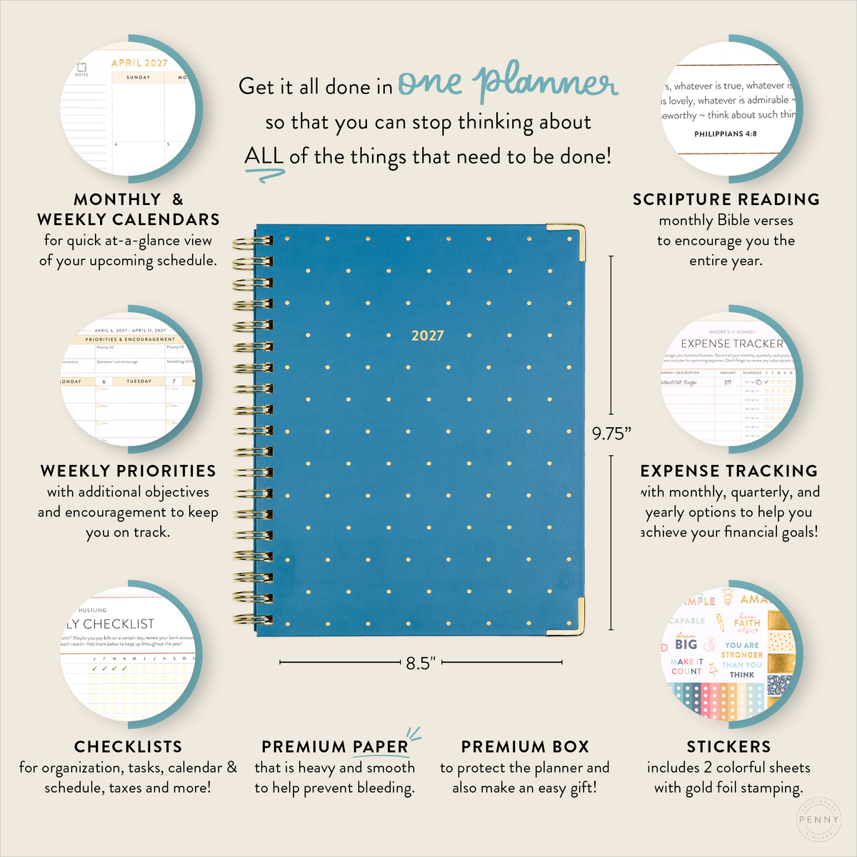 2027 navy dot work planner benefits image