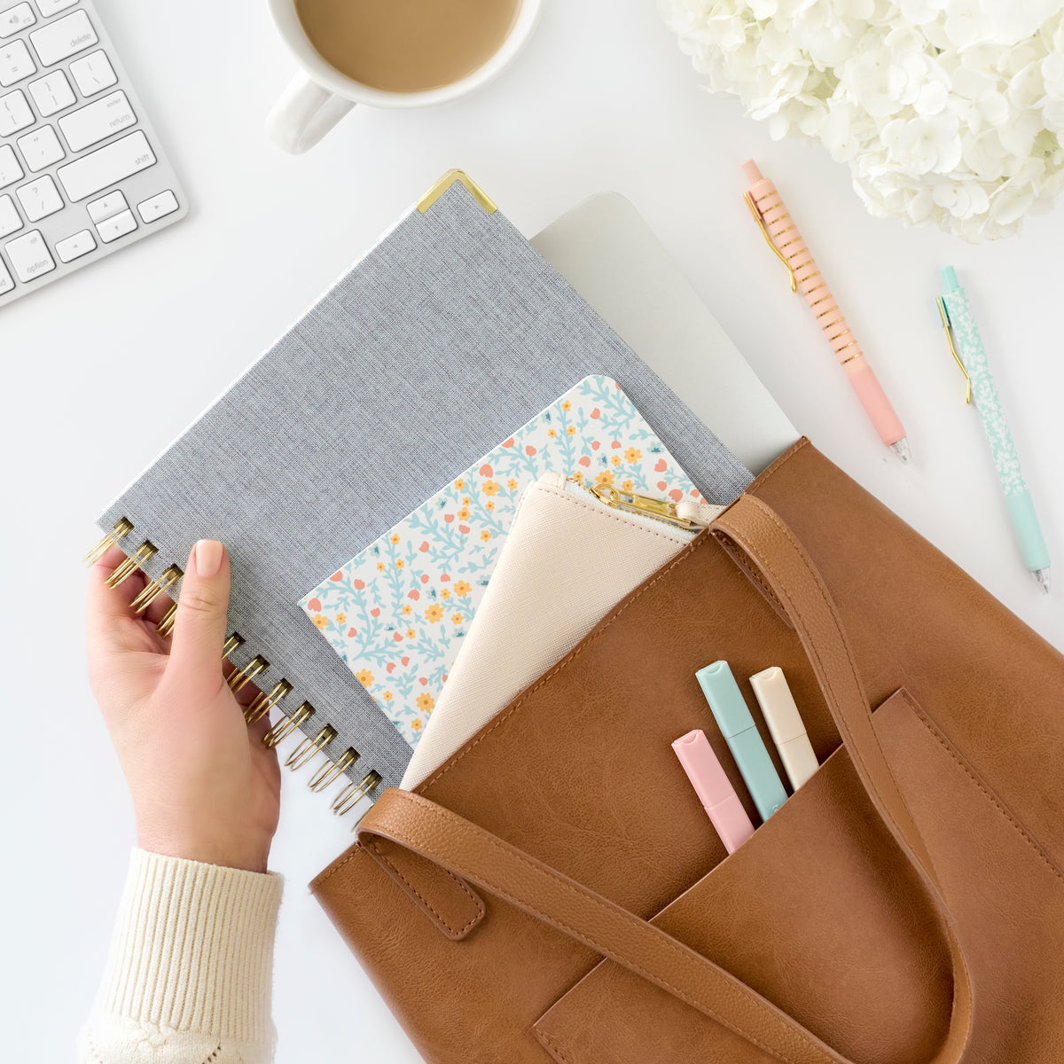 2026 chambray work planner in bag