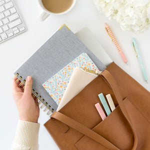 2026 chambray work planner in bag