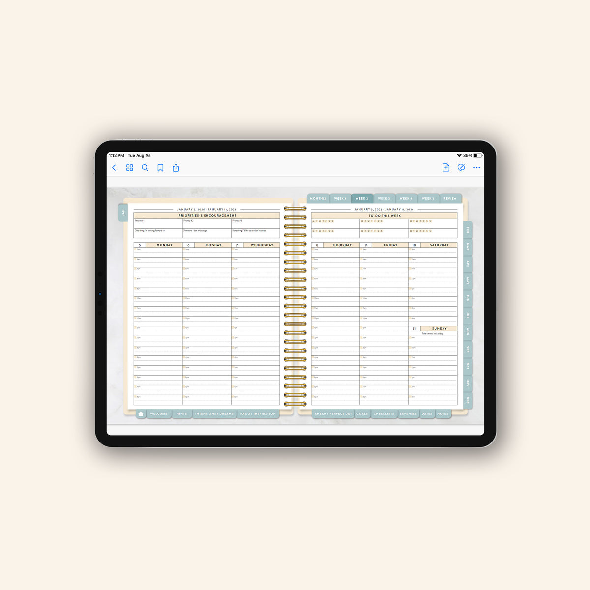 Work Planner (Digital, 2026)