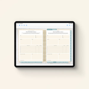 2026 digital work planner professional goals pages