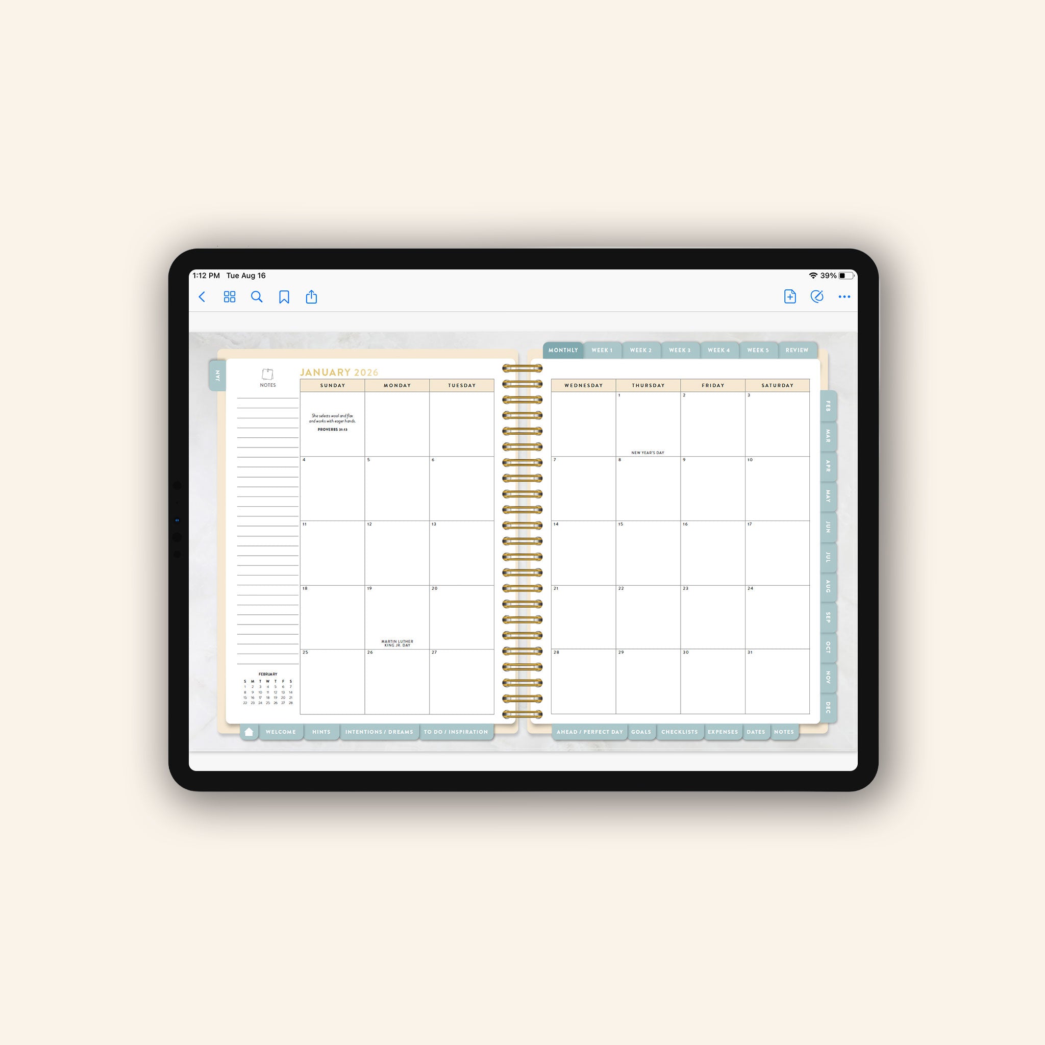 Work Planner (Digital, 2026) - Passionate Penny Pincher