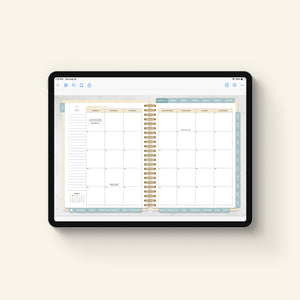 2026 digital work planner monthly view