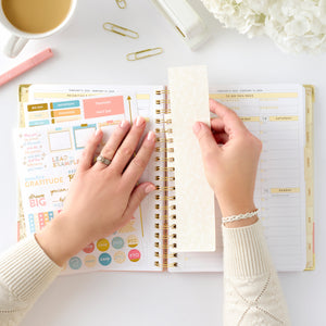 2026 pink work planner bookmark and stickers