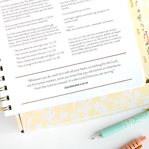 2026 pink work planner scripture 