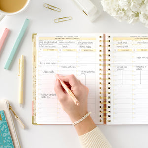 2026 pink work planner writing