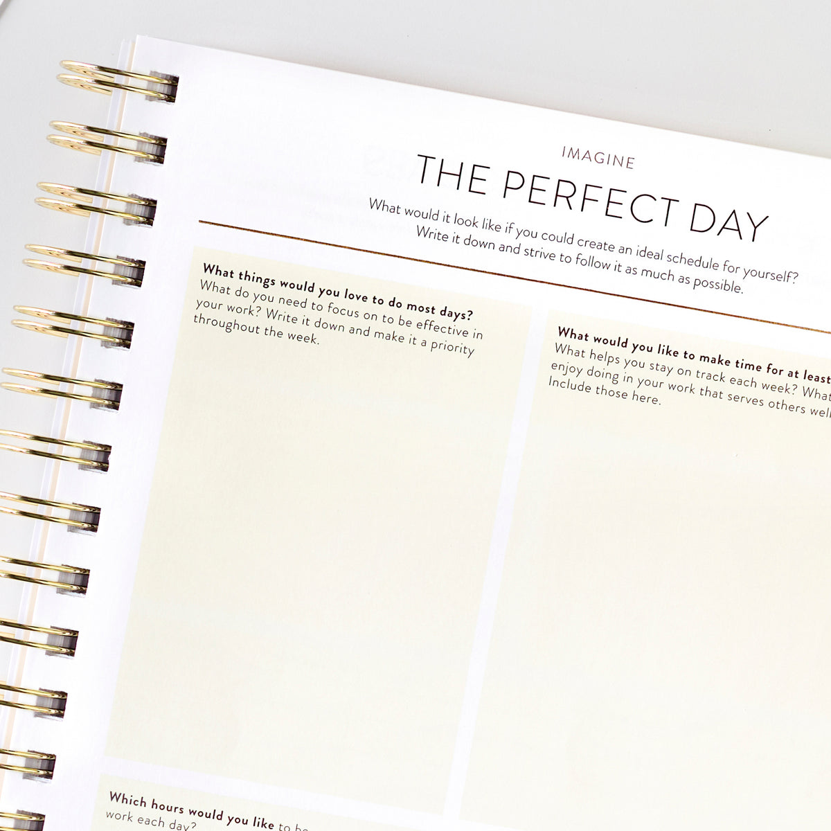 2026 work planner perfect day close up