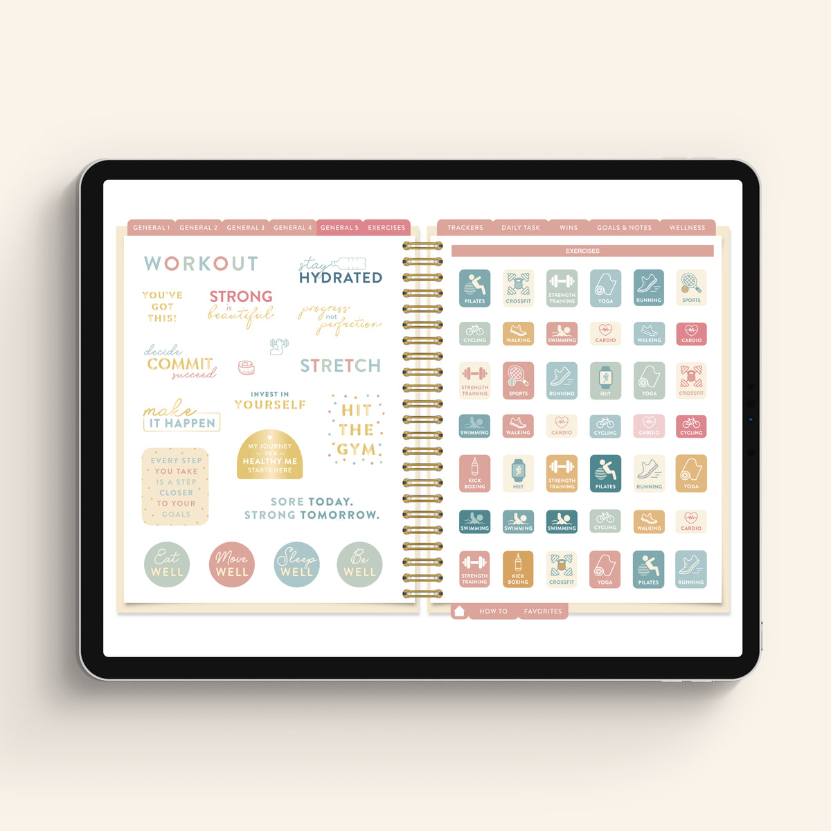 Wellness Sticker Book - Digital