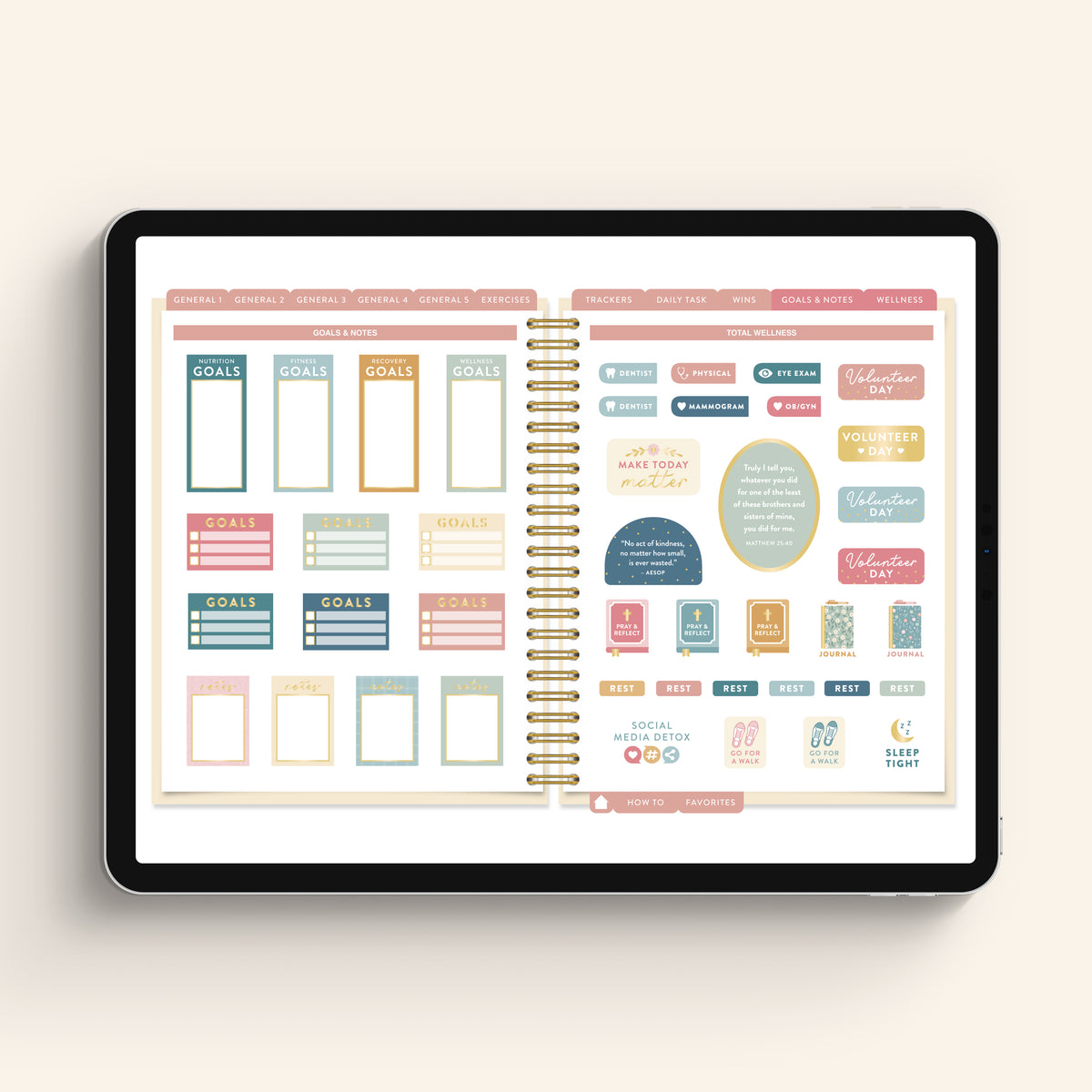 Wellness Sticker Book - Digital