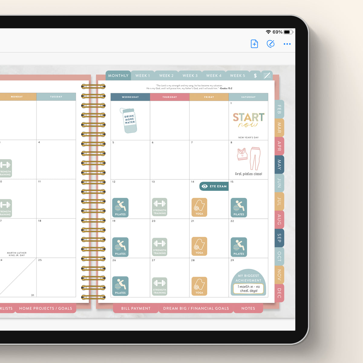 Wellness Sticker Book - Digital