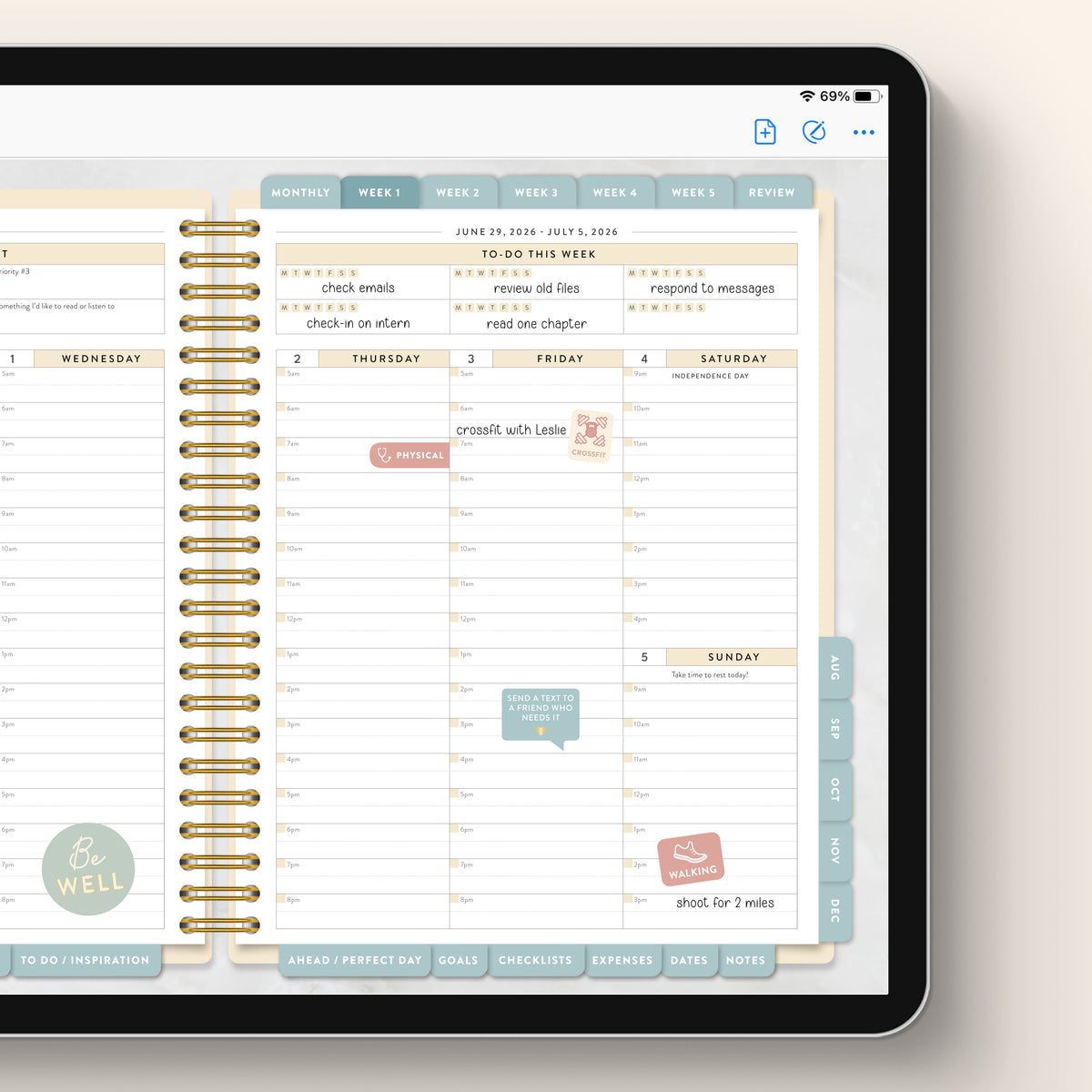 Wellness Sticker Book - Digital