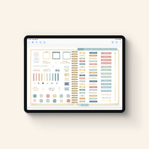 2027 digital work planner on tablet sticker page 