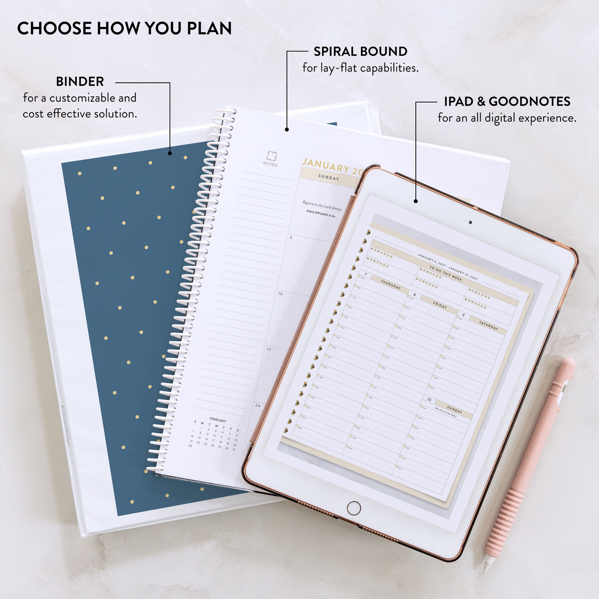 2027 digital work planner choose how you plan image