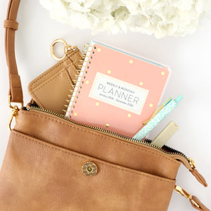 2026 pink dot pocket calendar inside purse