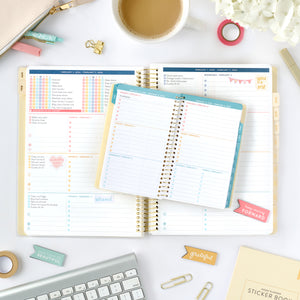 2026 pocket calendar on top of home planner